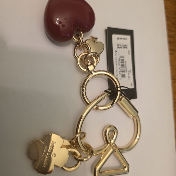 Kate Spade heart bag charm. New With TAG. - Picture 6 of 6